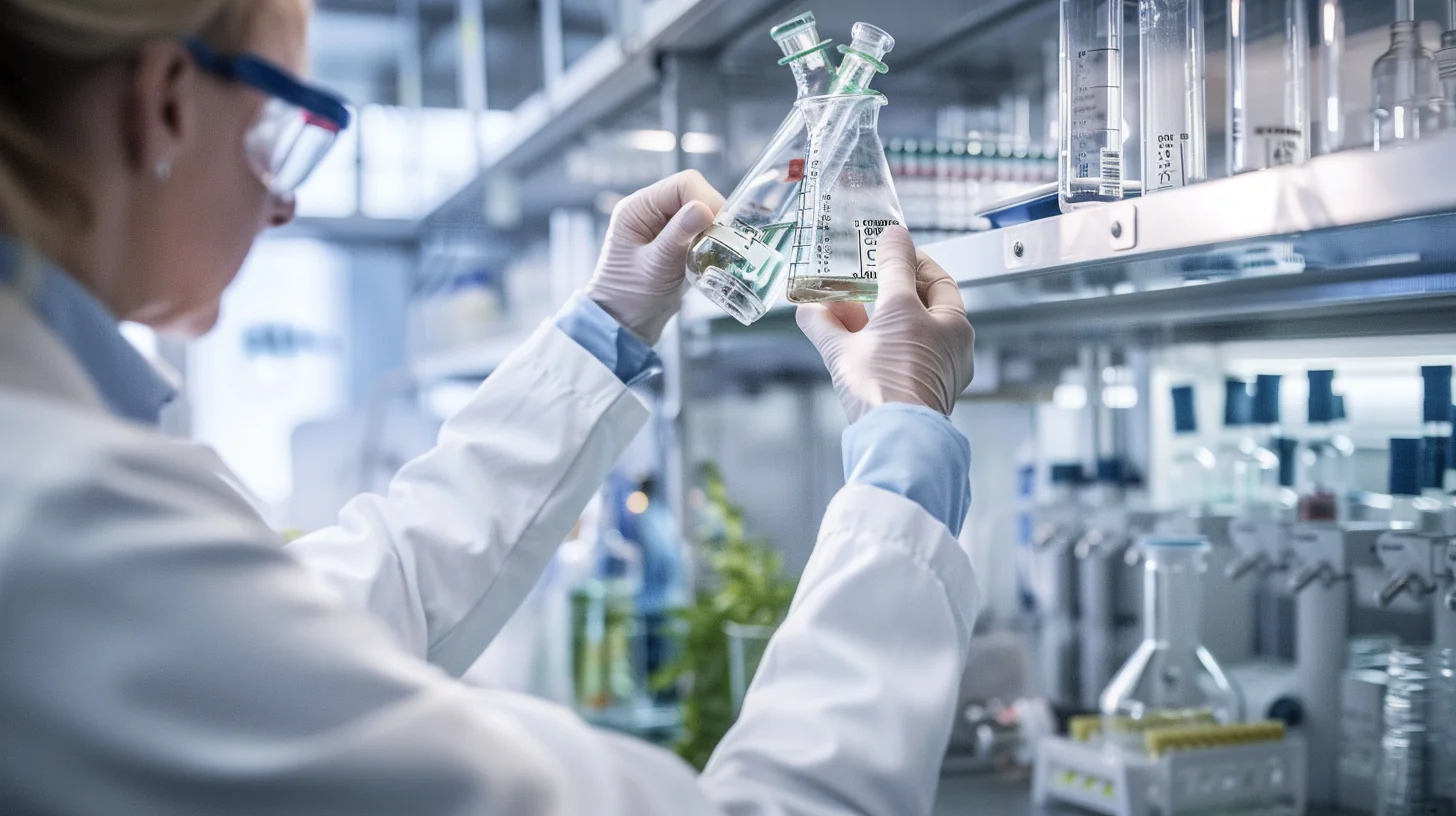 u3625161553 close up of scientists hands holding a sample via f80c60fa 8163 46f8 9757 de7fc65e4e11 0